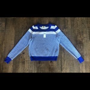 Anthropologie Maeve NWT sweater sz xs blue stripe